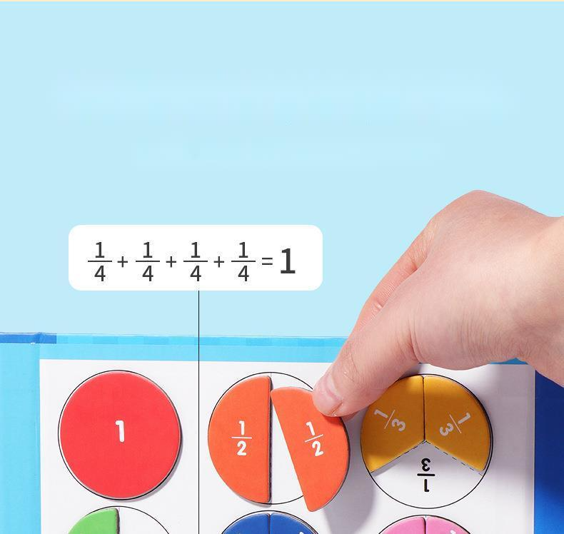 🔥Siste dag salg 50% rabatt🏅Montessori magnetisk bokbrøkpuslespill