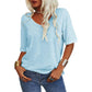 💖2025 Summer Hot Sale 50% OFF👚Ensfarget V-hals-T-skjorte for kvinner