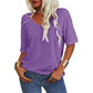 💖2025 Summer Hot Sale 50% OFF👚Ensfarget V-hals-T-skjorte for kvinner