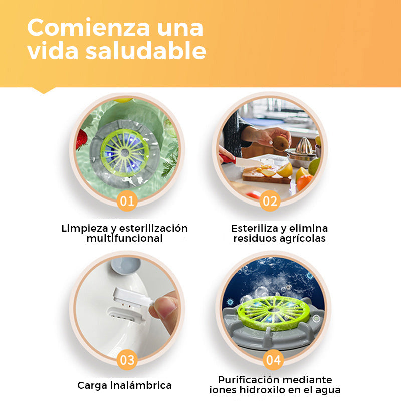 Bærbare frukt- og grønnsaksvaskere