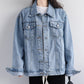 🔥Women's Basic Button Down Denim Jacket