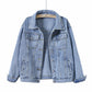 🔥Women's Basic Button Down Denim Jacket