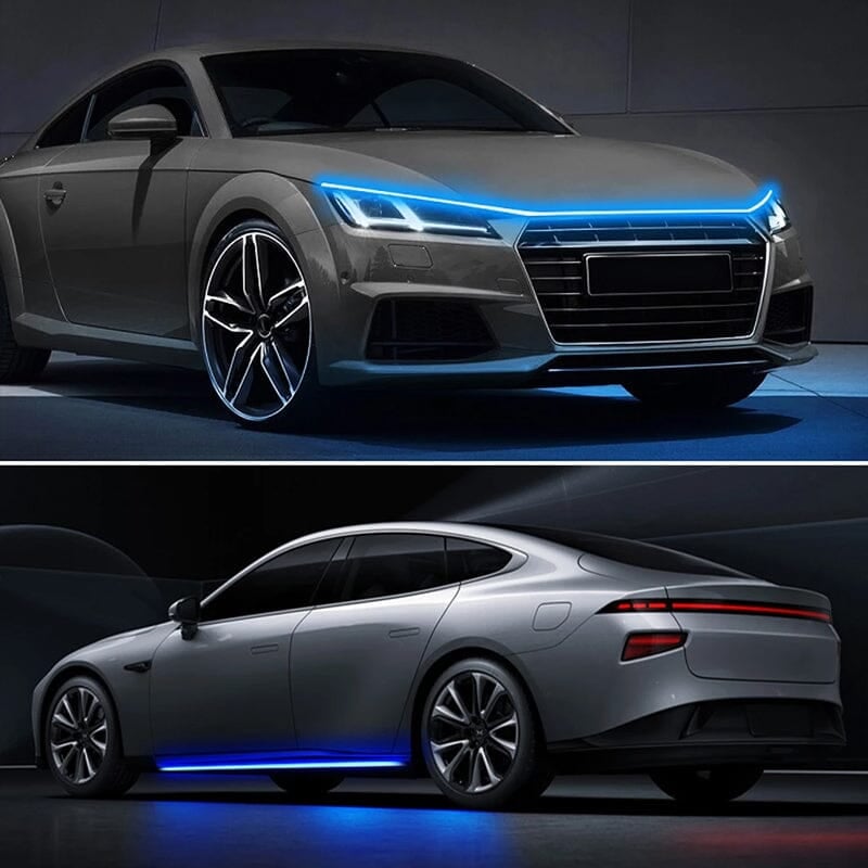 🚗LED-striper for biler med skanning ved oppstart