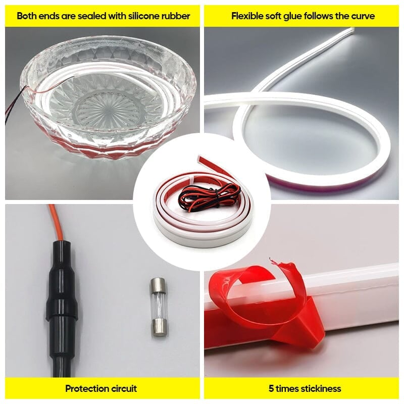 🚗LED-striper for biler med skanning ved oppstart