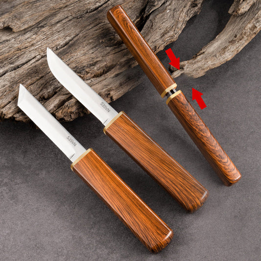 💥HELT SALG💥 2-i-1 dobbelt knivsett med trehåndtak⚔️✨