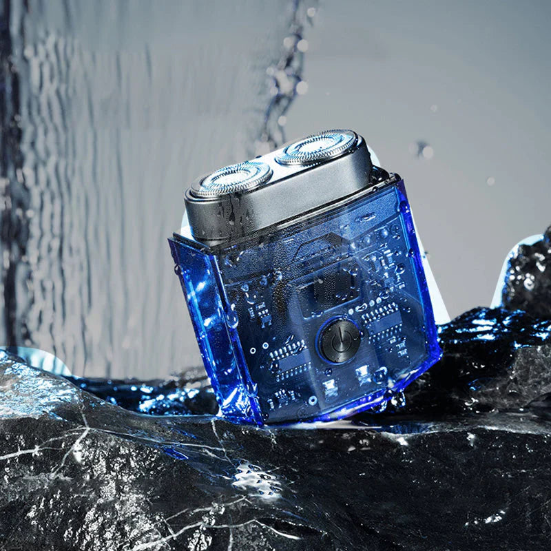 🔥Transparent mini elektrisk barbermaskin med lite støy🔥