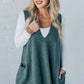💕Sesongens begrensede tilbud 50% avslag💕Løs passform V-hals lomme Cardigan Tank Top for damer
