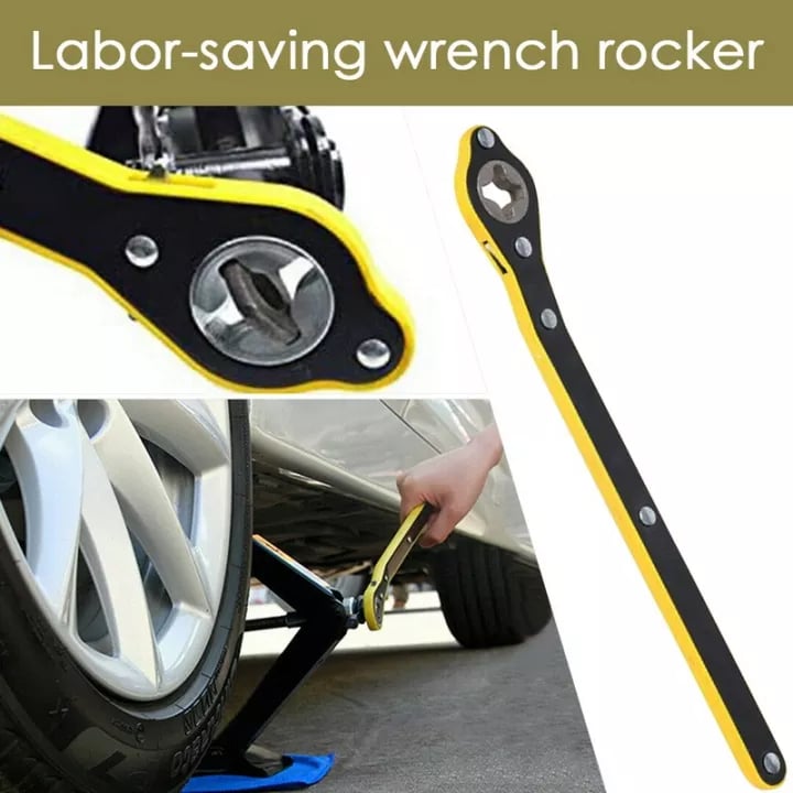 🔥Hot Sale 50% AVSLAG🔧🛞Automatisk arbeidsbesparende jekkratchetnøkkel