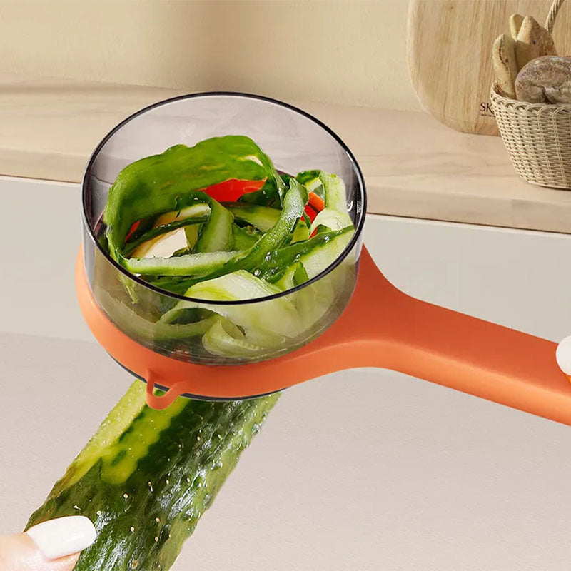 Multifunksjonell skreller med søppelbøtte🔥Kjøp 1 få 1 gratis