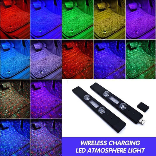 מנורת אווירה עם נורית LED לטעינה אלחוטית