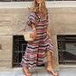 🌸Sommerspesialtilbud🌸Elegant maxi-kjole med puffermmer og blomstermønster i boho-stil for kvinner