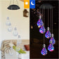 🌠2025 Ny design🌠💡Fargerike LED-solcelledrevne lyspærer vindspill🌈
