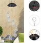 🌠2025 Ny design🌠💡Fargerike LED-solcelledrevne lyspærer vindspill🌈