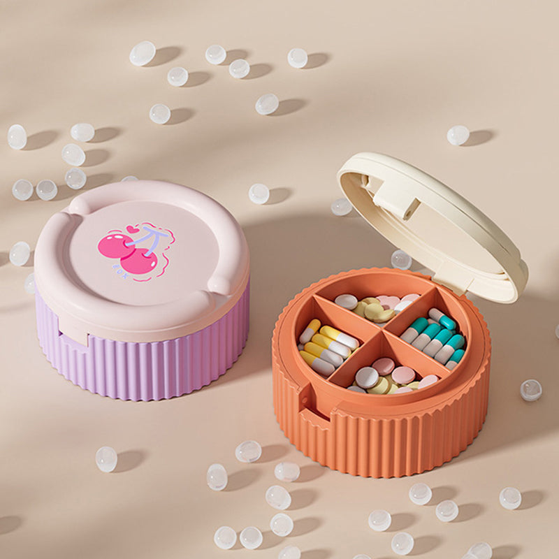 Pilleholder med sammenleggbar silikonkop