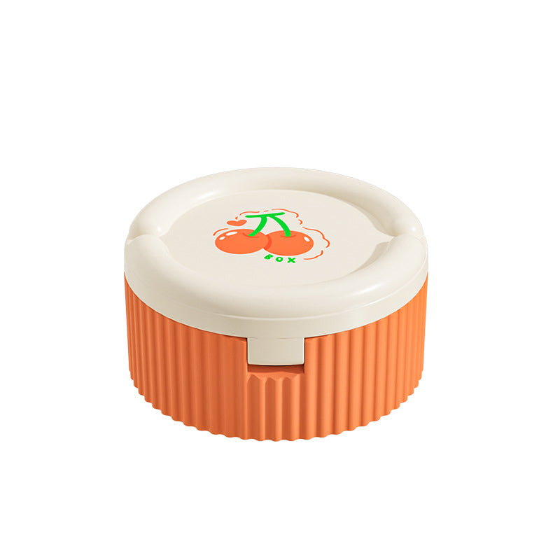 Pilleholder med sammenleggbar silikonkop