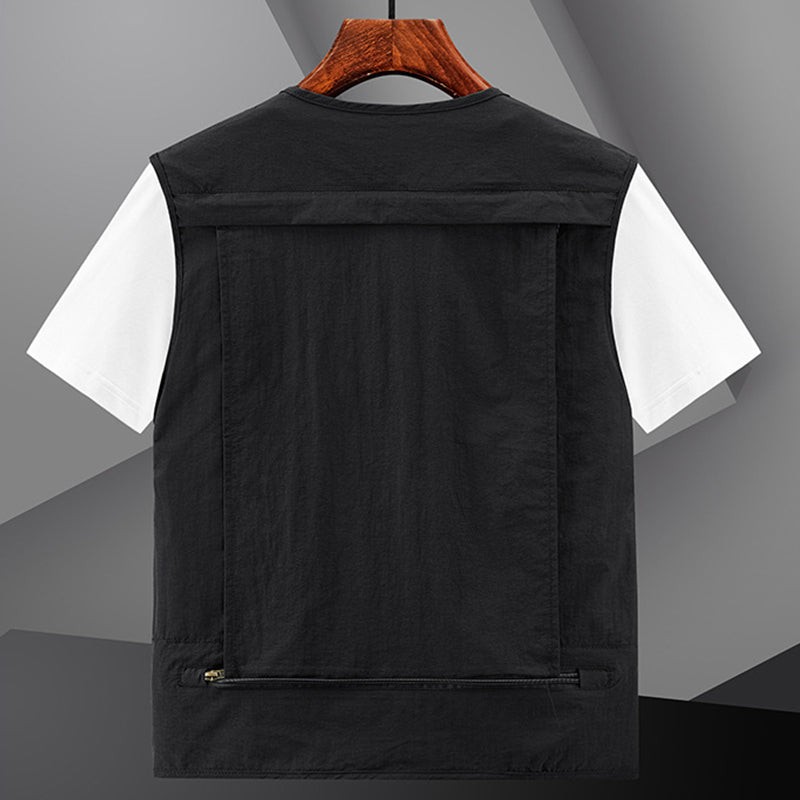 🔥Lett, pustende multilommevest for men🔥Utendørs for menn