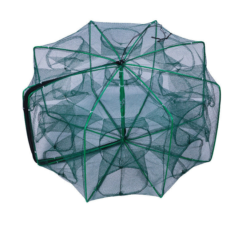 🐟Automatisk sammenleggbart, forsterket fiskefellenett