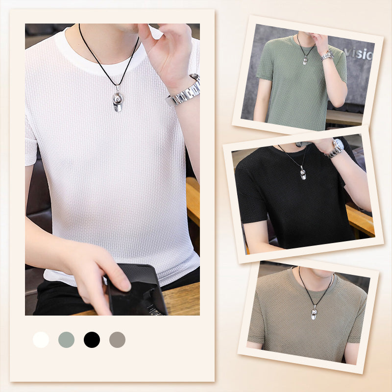 Slim Fit Crew Neck T-skjorte for menn