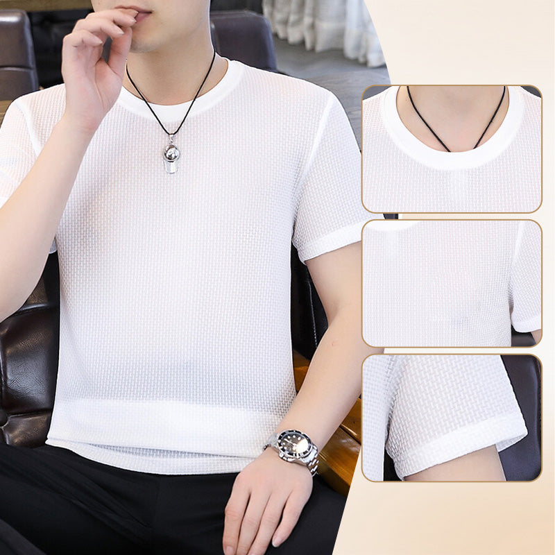 Slim Fit Crew Neck T-skjorte for menn