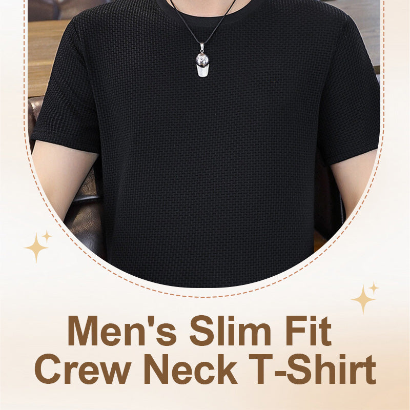 Slim Fit Crew Neck T-skjorte for menn