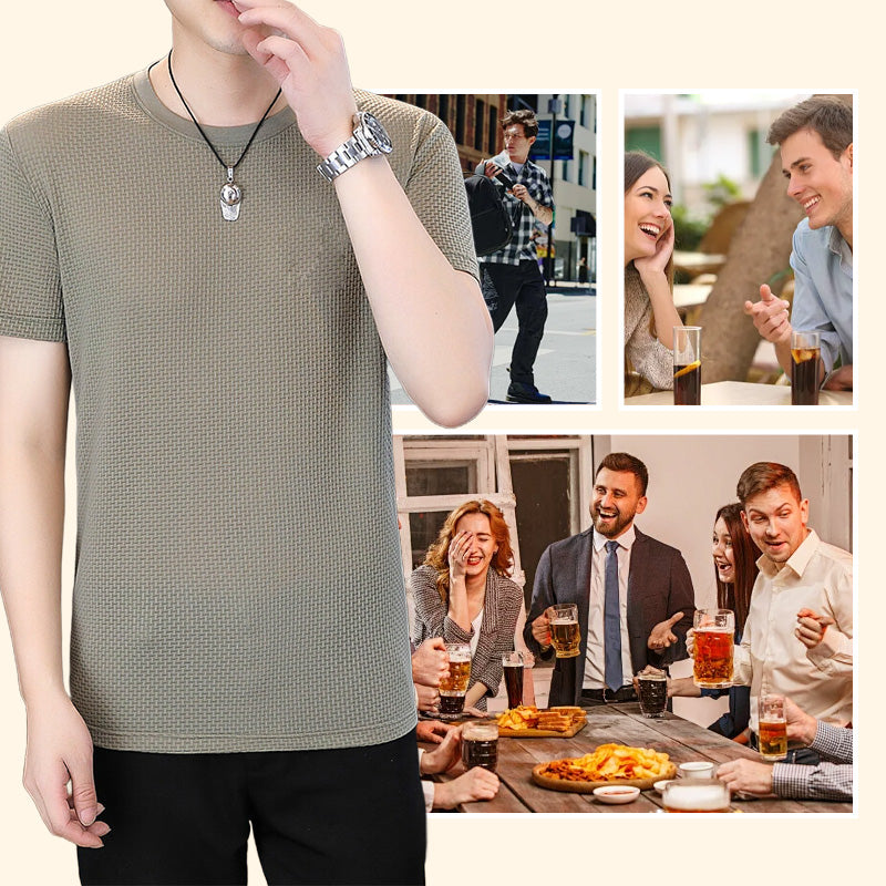 Slim Fit Crew Neck T-skjorte for menn