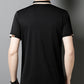 Kortermet Stretch Ice Silk T-skjorte med oppbrett for me