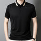 Kortermet Stretch Ice Silk T-skjorte med oppbrett for me