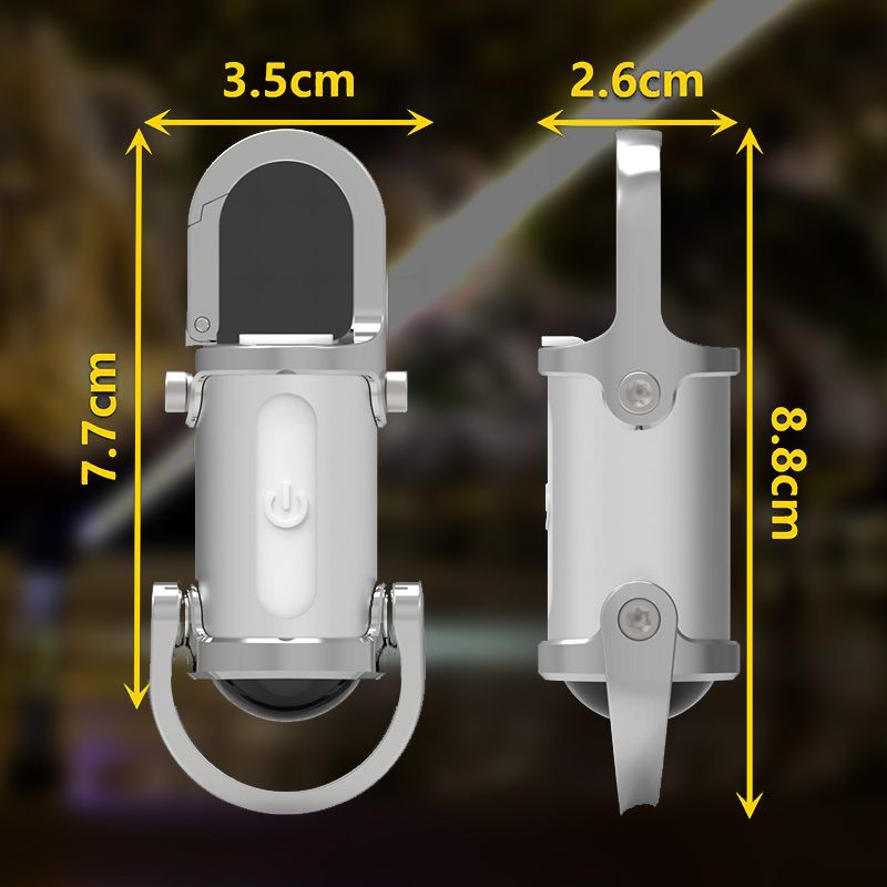 🔥Varmt sal🔥1200LM Super Bright Mini nøkkelring lommelykt vanntett