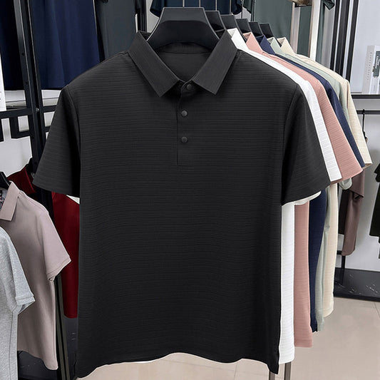 💯👔Pustende golfskjorte i stretch for menn