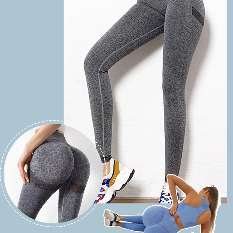 Hurtigtørkende yogabukser med høy stretch