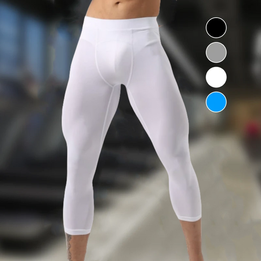 💪Lette, elastiske kompresjonstrøyer for menn Pants🏃‍