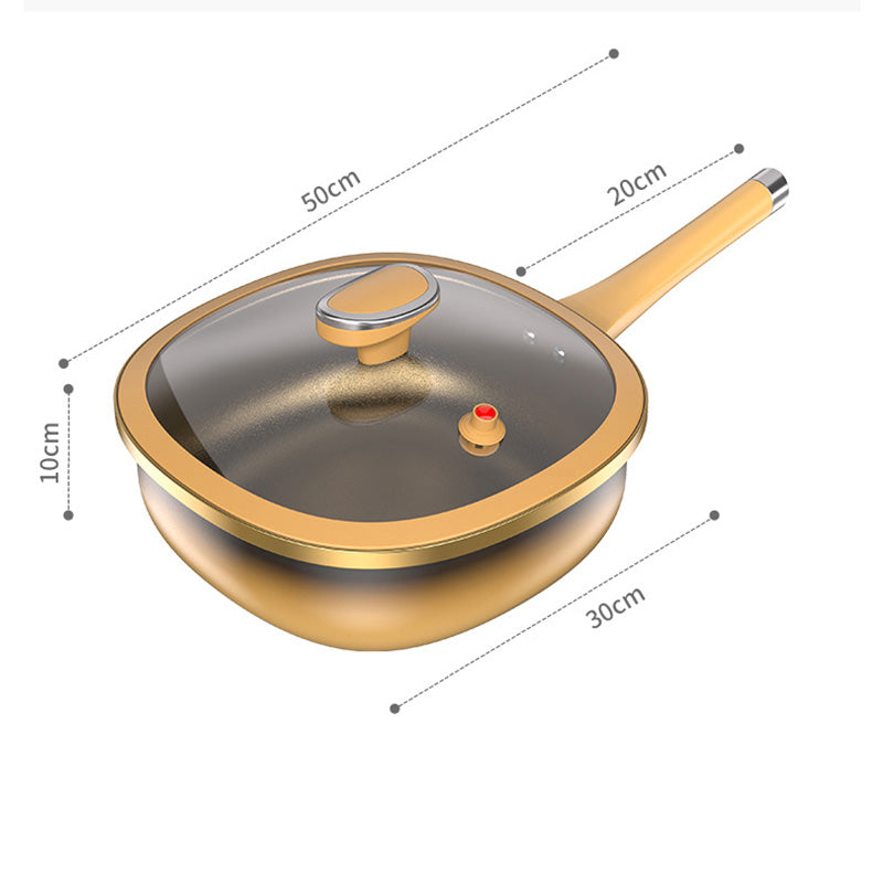 🍳[Titanium Extreme Non-Stick Frying Pan] Revolusjon i kjøkkenet, enkel matlaging uten oljerøyk!