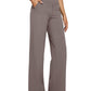 💖Siste dags salg 50% avslag 💷Kvinners høytaljede stretch casual yogabukser med vide ben