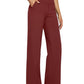 💖Siste dags salg 50% avslag 💷Kvinners høytaljede stretch casual yogabukser med vide ben