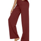 💖Siste dags salg 50% avslag 💷Kvinners høytaljede stretch casual yogabukser med vide ben