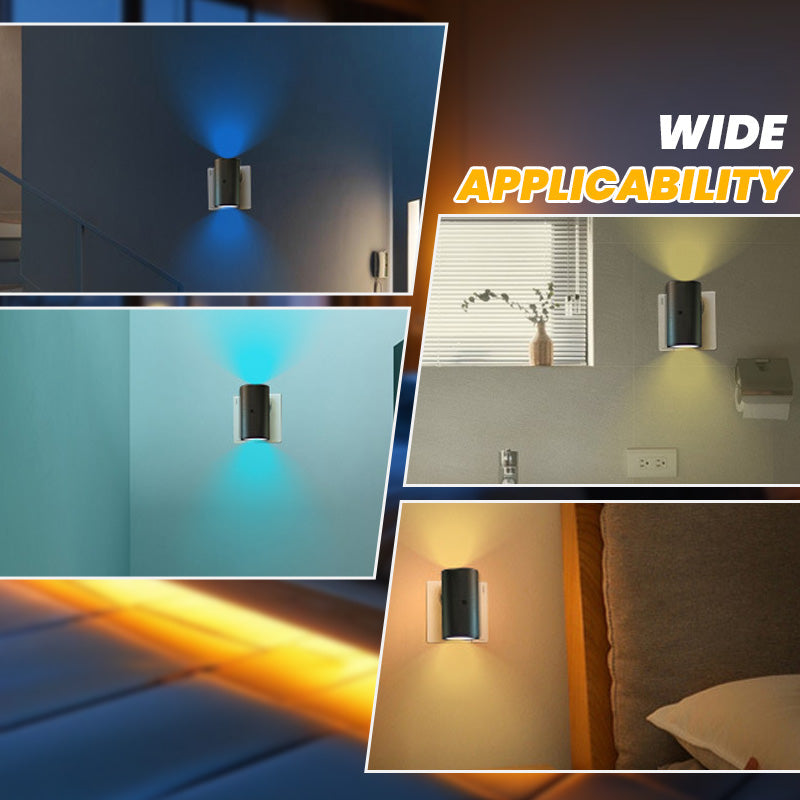 ✨2025 VARM SALG✨RGB fargeendrende LED-plug-in nattlys