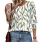🌞HOT SUMMER SALE 50% OFF -Dameskjorte med mansjett og syvkvart ermer, formell og uformell