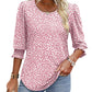 🌞HOT SUMMER SALE 50% OFF -Dameskjorte med mansjett og syvkvart ermer, formell og uformell