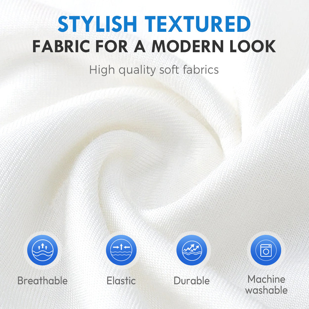 Men's Casual Textured Lapel Short Sleeve