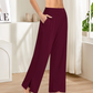 💕Ny 50% rabatt Hot Sale💕Dame Fritidsbukser med Høy midje og Vide Ben
