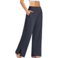 💕Ny 50% rabatt Hot Sale💕Dame Fritidsbukser med Høy midje og Vide Ben