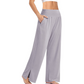 💕Ny 50% rabatt Hot Sale💕Dame Fritidsbukser med Høy midje og Vide Ben