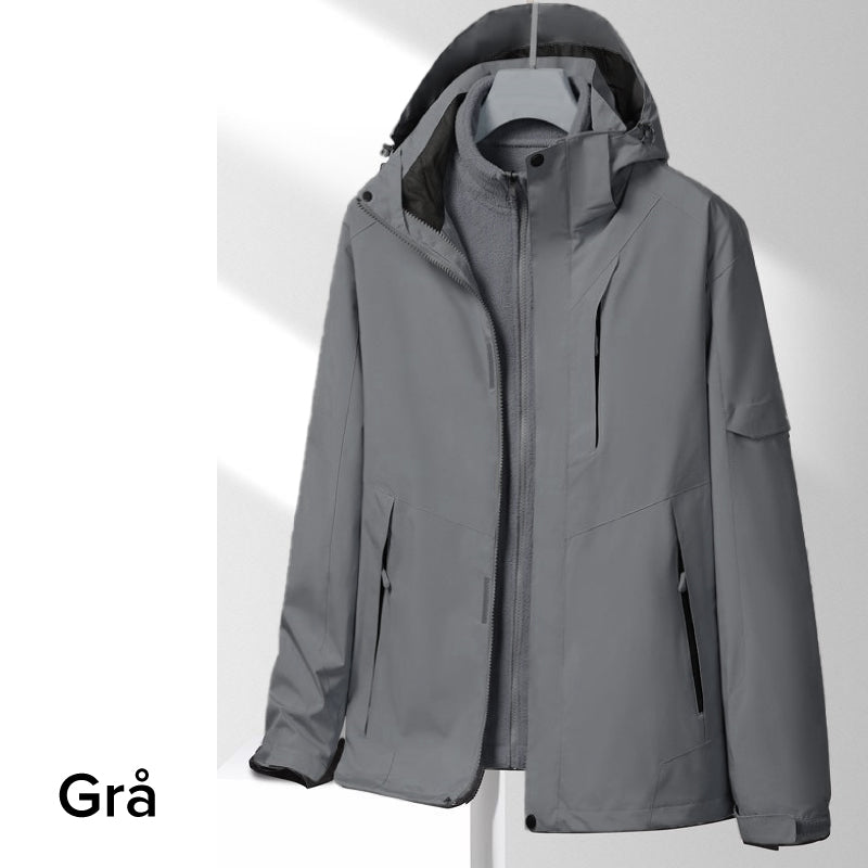 🎁[Beste Gave] 3-i-1 Vanntett Varm Fjernbar Fôr Utendørs Jakke