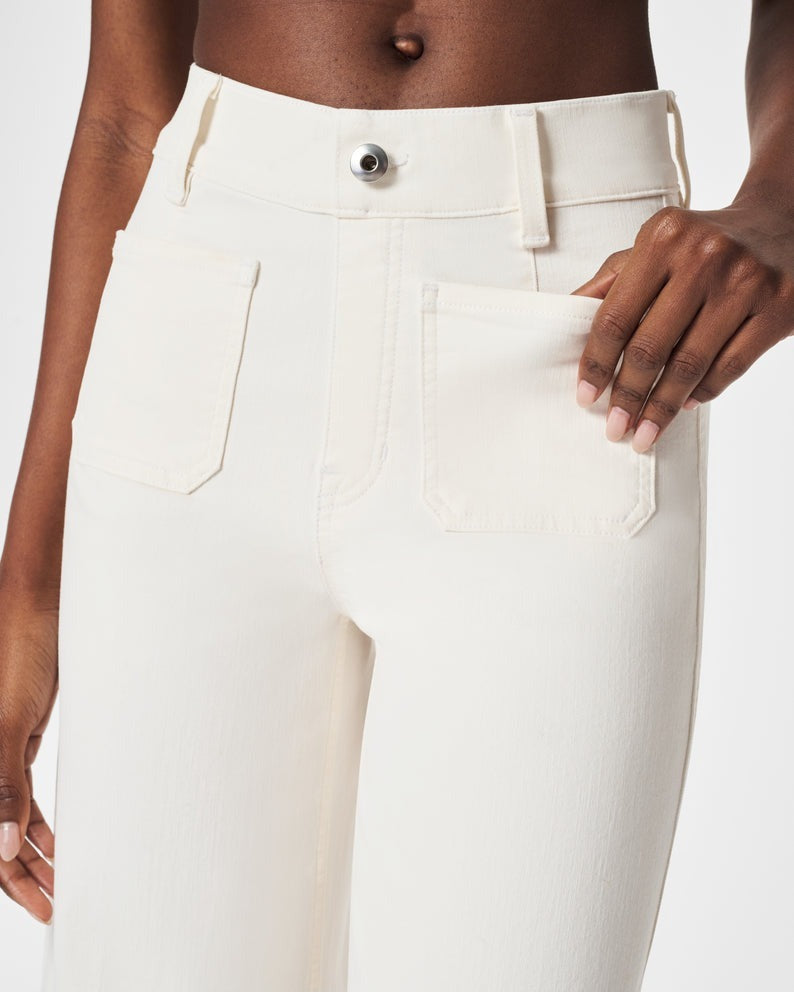 👖Jeans med høy midje og vide ben