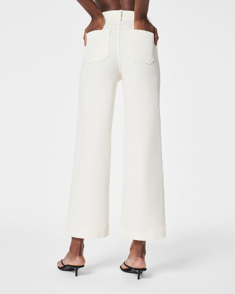 👖Jeans med høy midje og vide ben