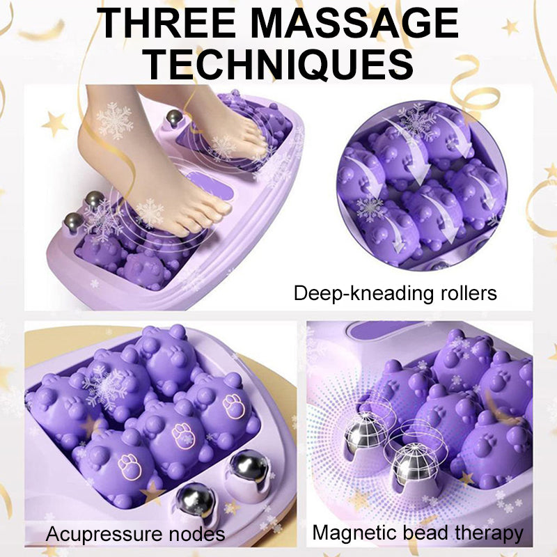 💜Bærbar dobbel fot massasje rull💜