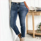 Skinny jeans med høy stretch for kvinner
