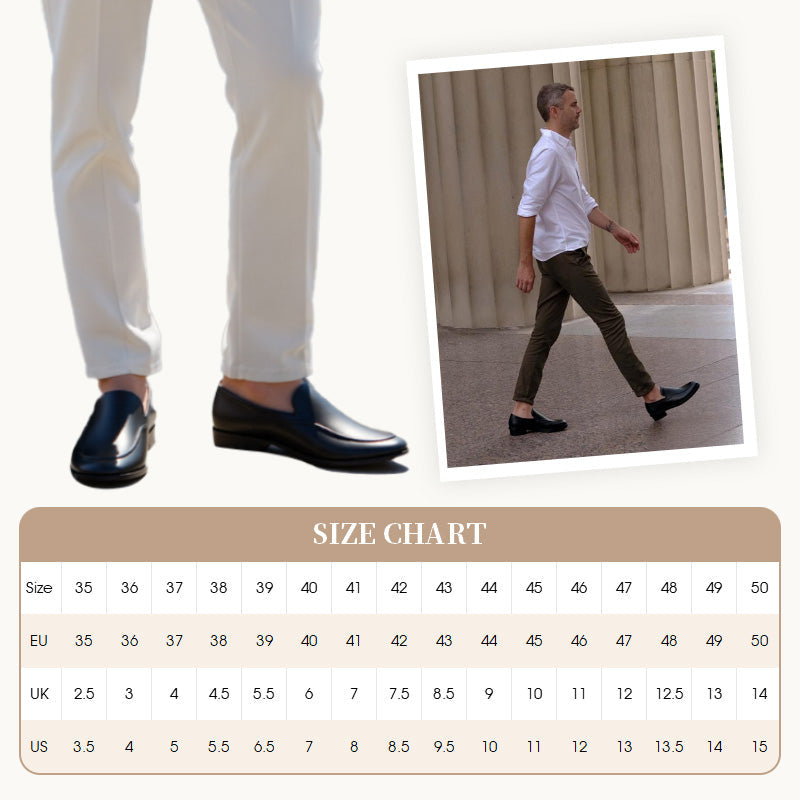 ✨Komfort hele dagen✨ Casual, bred passform, pustende slip-on-loafers for menn