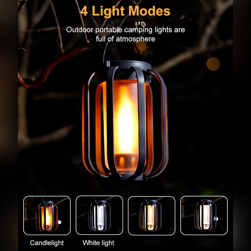 🔥Solar Lantern Outdoor Light med 4 moduser