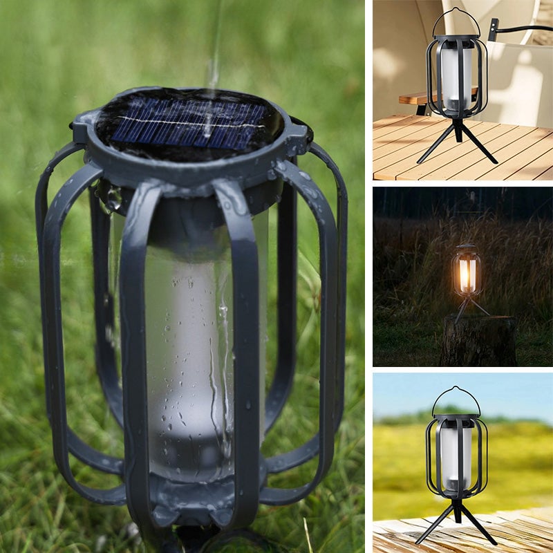 🔥Solar Lantern Outdoor Light med 4 moduser